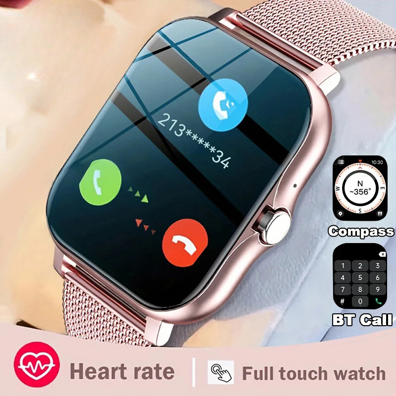 Smart Watch 1.69inch Full Touch Screen Sport Fitness alarm Clock Bluetooth Call