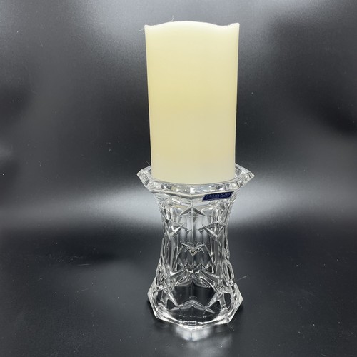 Marquis by Waterford Ceylon Lead Crystal Pillar Candle Holder Octagon 5.5" tall - Picture 7 of 7