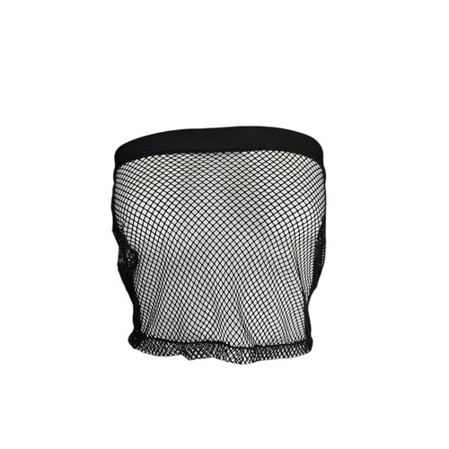 mall goth fishnet tube top