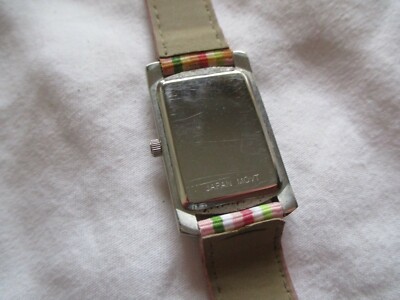 Colorful Pink, Green, & Silver Toned Wristwatch w  display picture 3