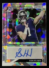 Sam Huard 2022 Pro Set METAL CRACKED ICE #PA-SH1 /30 Auto Washington Huskies