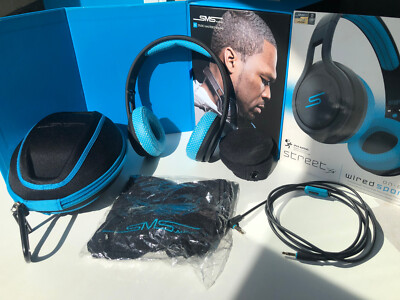 SMS Audio STREET by 50 Cent - On-Ear Kopfhörer mit Headset in Blau/Schwarz