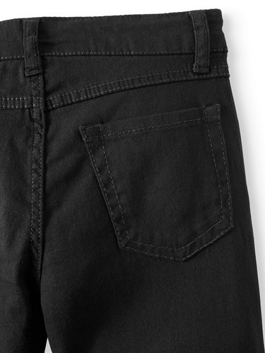 Star Ride Girls Black Sequin Inset Skinny Twill Pants Size 14 - Picture 3 of 3