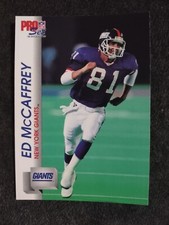 1992 Pro Set  #594 Ed McCaffrey - New York Giants Football Card