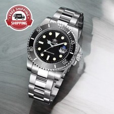 41MM ADDIESDIVE Quartz Men Watch Diver 200M Waterproof Stainless Steel Luminous