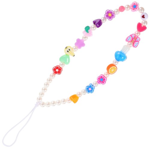 Beaded Mobile Phone Hanging Chain Cell Charm Wrist Strap Lanyard - Photo 2/12