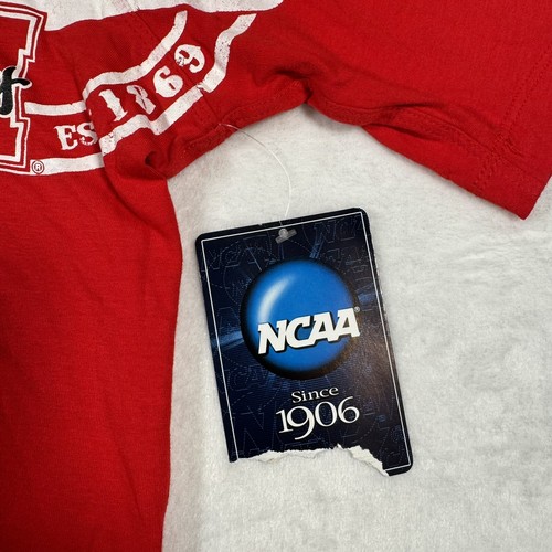Knights Apparel NCAA Nebraska Huskers Shirt Polo Red Cotton Collared Size S - Picture 5 of 13