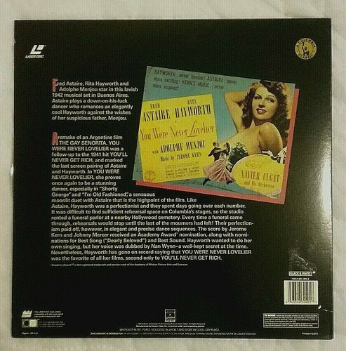 You Were Never Lovelier - Laserdisc - Fred Astaire & Rita Hayworth - Picture 2 of 2