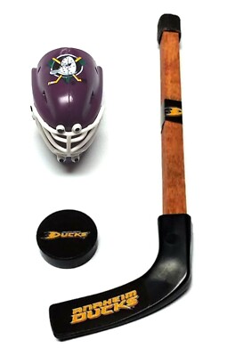 ANAHEIM DUCKS MINI MASK PUCK WOOD HOCKEY STICK TALL NEW NHL