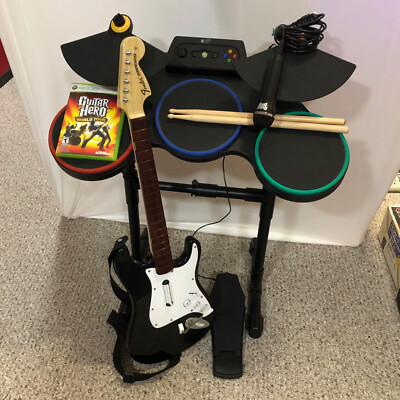 Guitar Hero World Tour Band Kit Drum Set Guitar Microphone Game - Main Image