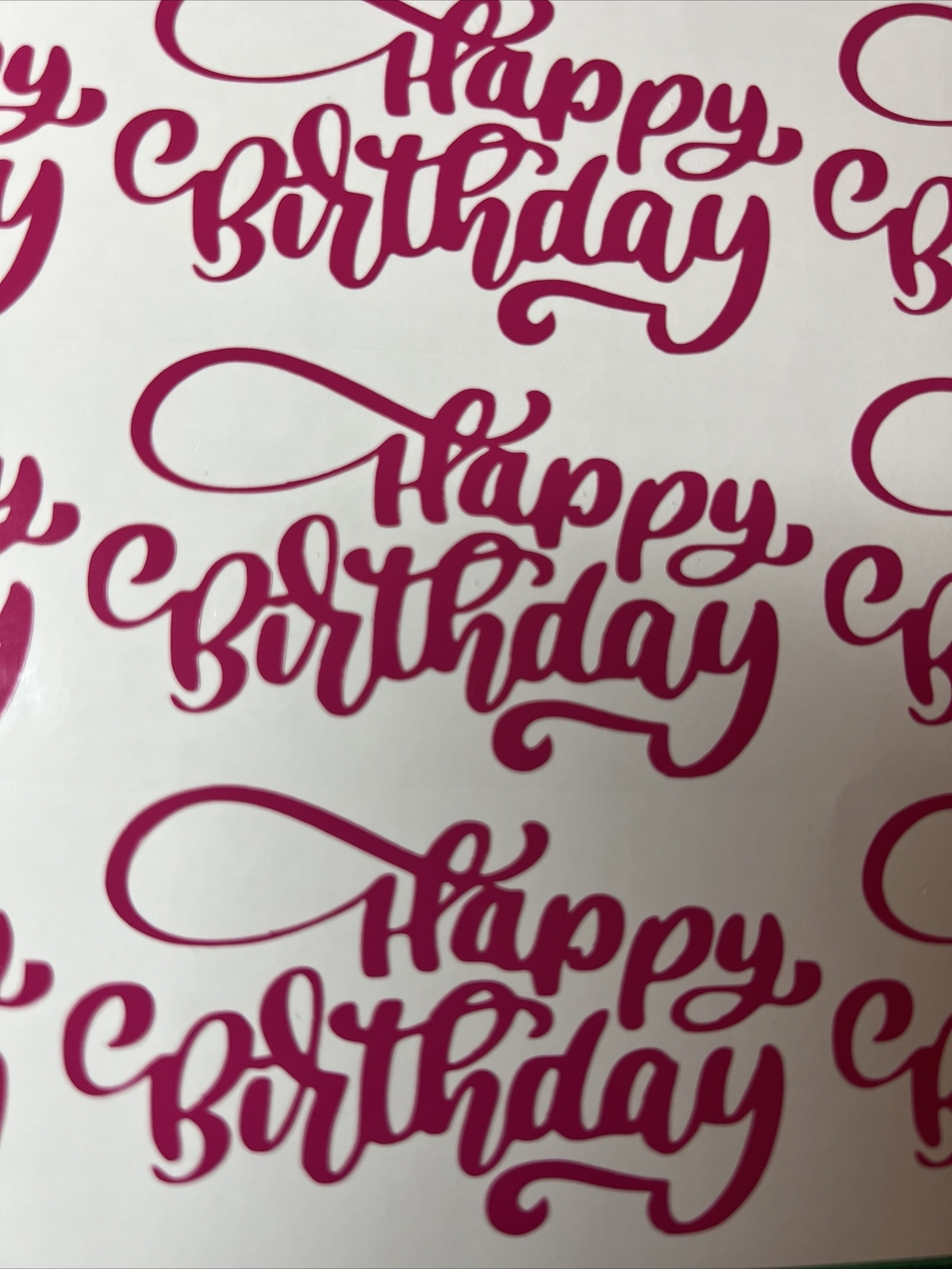 Happy Birthday vinyl decal stickers sheet of 16. eBay