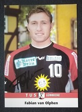 8008 Fabian van Olphen TUS Lübbecke Piłka ręczna AK oryginalny podpisany