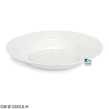 PIATTO FONDO DIAM. CM 23 COLLEZIONE EBRO BORMIOLI CON DECORO LUNGO IL BORDO