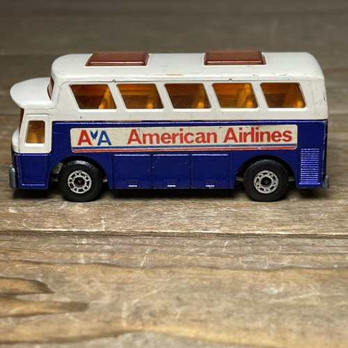 Vintage Matchbox #62 Renault 17 TL And #65 Airport Coach American Airlines - Picture 12 of 16
