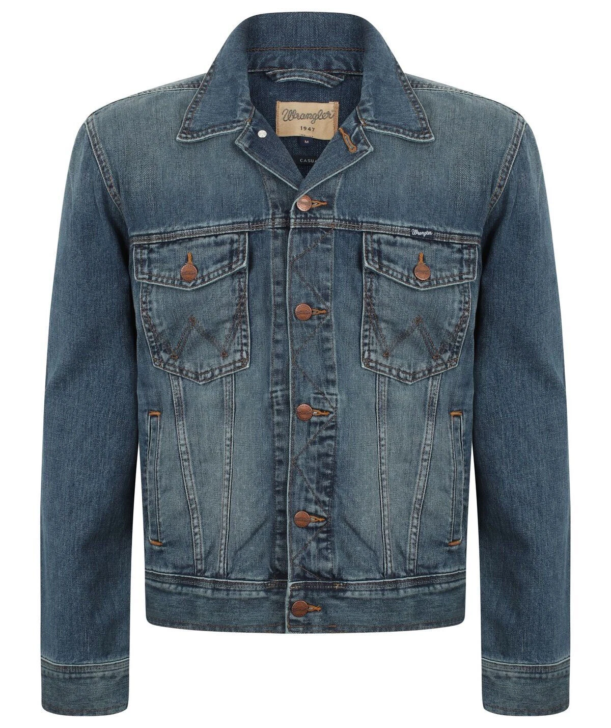 MENS WRANGLER TRADITIONAL CLASSIC WESTERN DENIM JACKET - STONEWASH BLUE DENIM
Opens in a new window