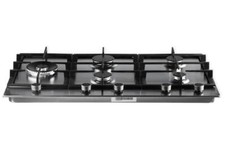 PremierTech Piano Cottura a Gas, 5 fuochi, 90 cm (86cm), Acciaio Inox, Supporti in Ghisa Professionali, Manopole in Alluminio, predisposto a Metano e Kit Ugelli GPL inclusi, PC905L - 2