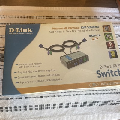 D-Link 2-Port USB KVM Switch Still shrink-wrapped DKVM-2K