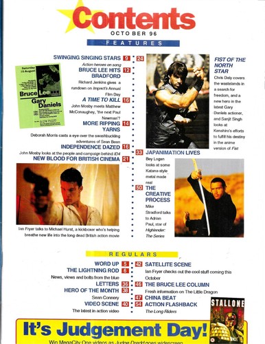 IMPACT, DAS ACTIONFILMMAGAZIN AUS ENGLAND - AUSGABEN AUGUST & OKTOBER 1996 - Bild 2 von 4