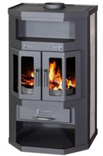 EEK A Fl&uuml;gelt&uuml;r-Kaminofen Victoria Taro2, schwarz &ndash; 9,04 kW