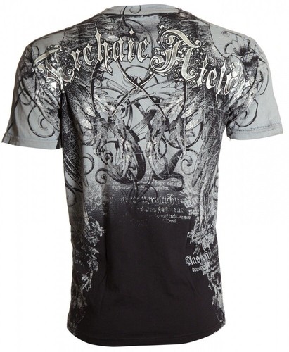 ARCHAIC by AFFLICTION Men's T-Shirt FURANCE Black Biker S-4XL $40 NWT - Picture 2 of 8