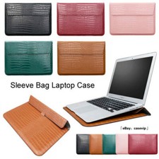 Crocodile Leather Stand Sleeve Bag For Macbook M5 Pro 14 Air 13 15 16 11 12 inch