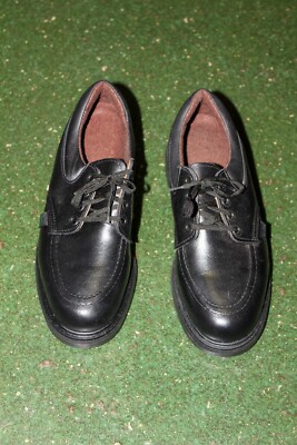 Red Wing 107 Postman Oxford Shoes Workwear Black Leather NEW NOS