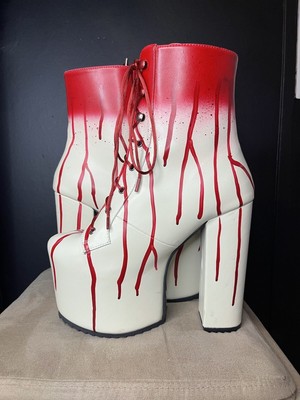 Tricks N  Treatz - Scream Queen Platform Boots - Size 9 - Sold Out - New