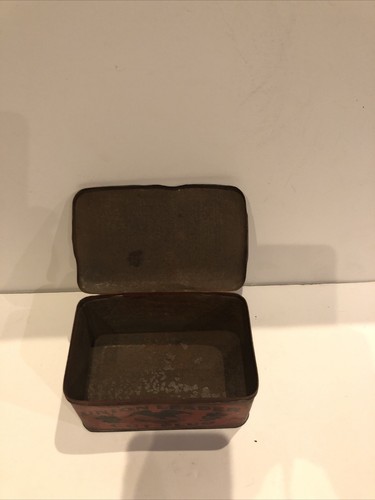 VINTAGE UNION LEADER CUT PLUG TOBACCO ORIGINAL METAL AND HINGED LID - Picture 6 of 6