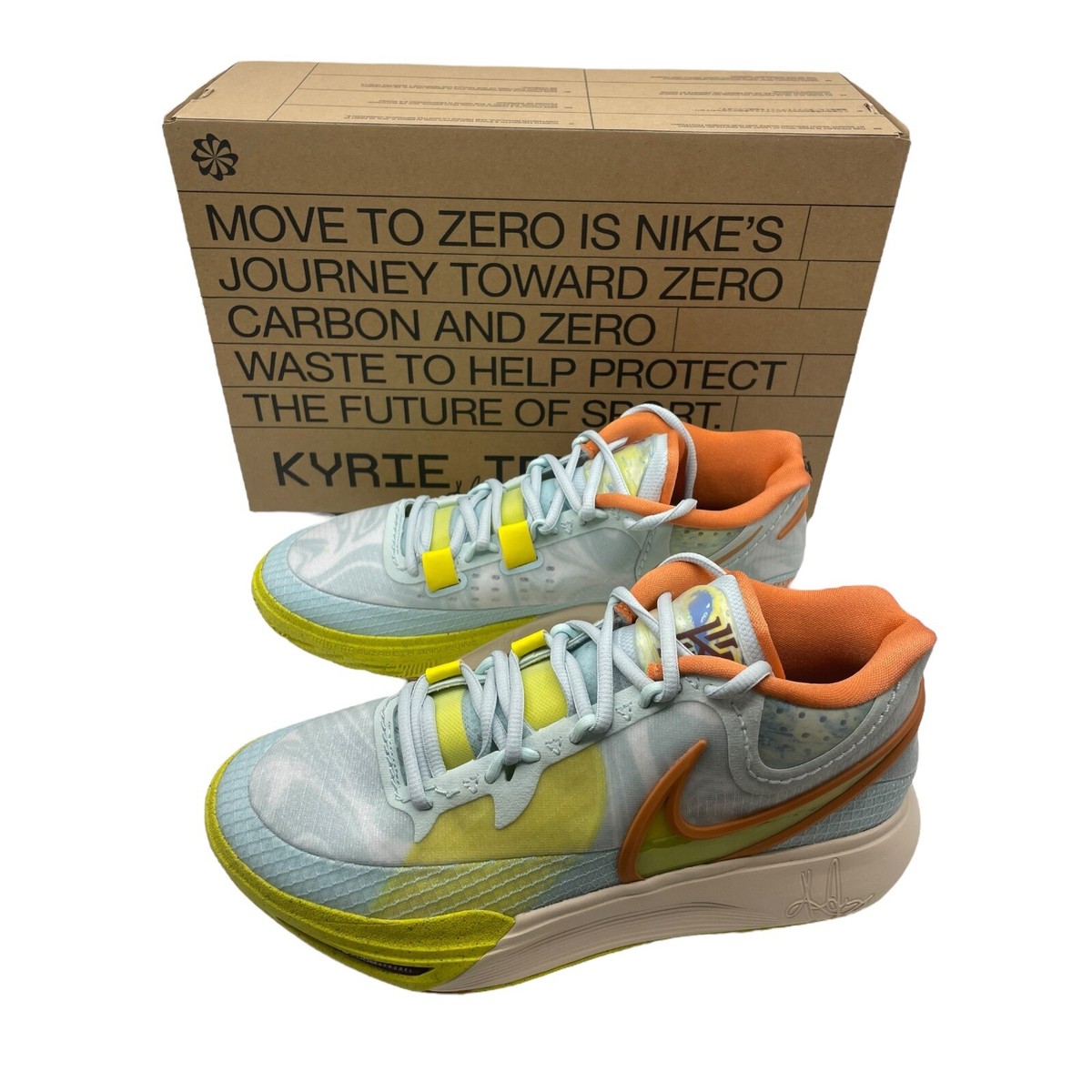 Nike Kyrie 8 Eagle Air Zoom Glacier Blue Yellow Men's 10 New In