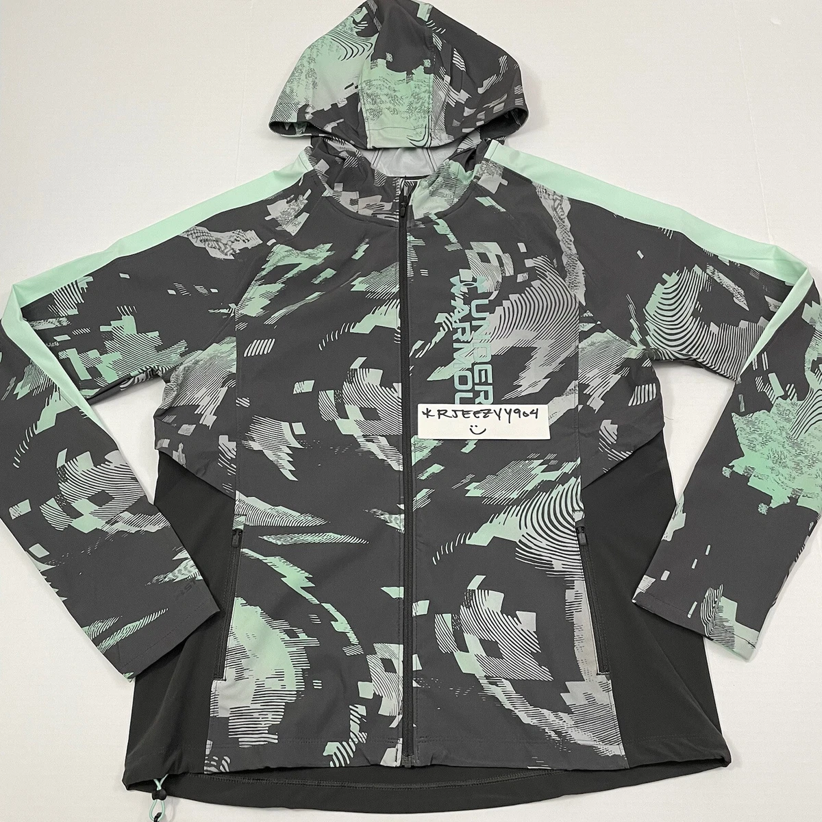 $120 Womens Size M Under Armour UA Outrun The Storm II Jacket 1365647 Printed