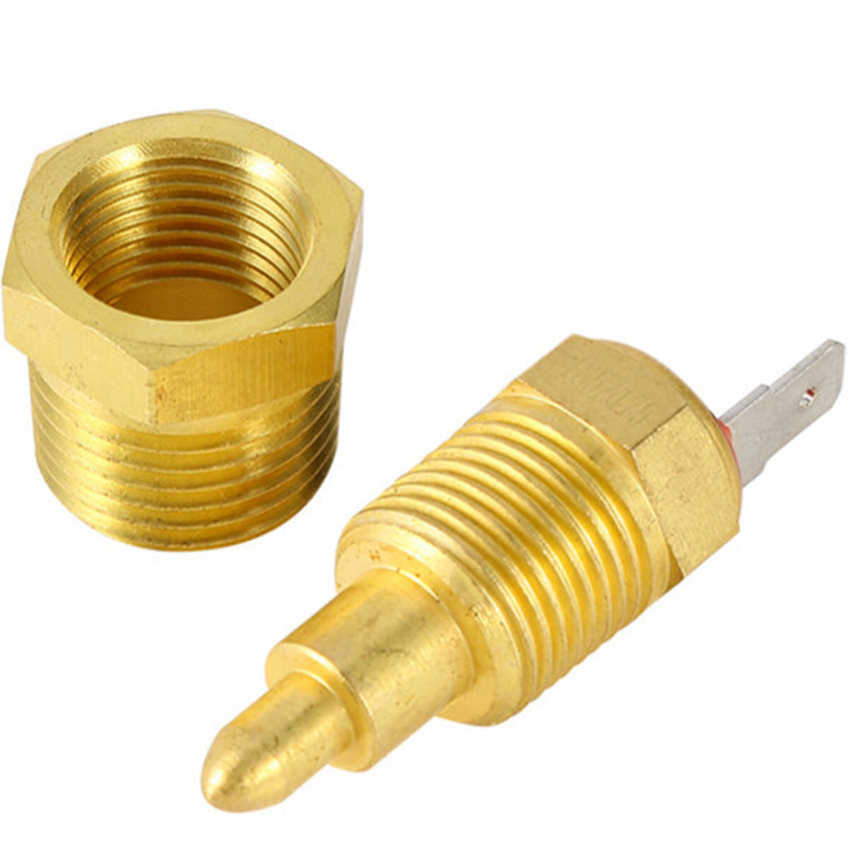185°/175° NPT3/8in Car Engine Cooling Fan Thermostat Temp Switch W/Hexagonal Nut