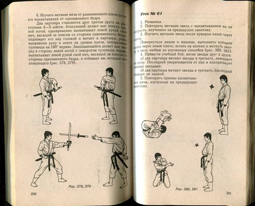 IAIJUTSU & SHURIKENJUTSU TECHNIKEN, JAPANISCHE MATRIALKUNST, ALTES RUSSISCHES BUCH - Bild 7 von 8