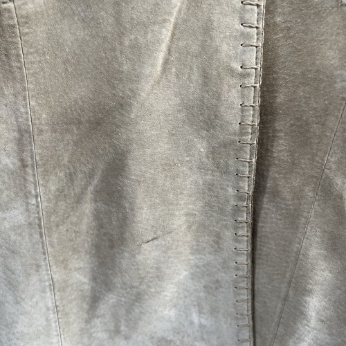 Wilsons Pelle Studio Leather Jacket Womens Small Beige Trench Coat Suede Long - Picture 8 of 14