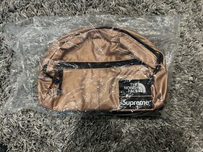 Supreme The North Face Metallic Rose Gold Roo II Lumbar Pack