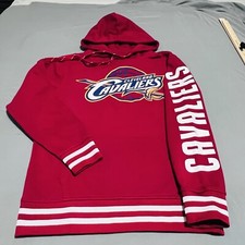 NBA Cleveland Cavaliers Adult's Hooded Sweatshirt Medium DARK RED Pull Over