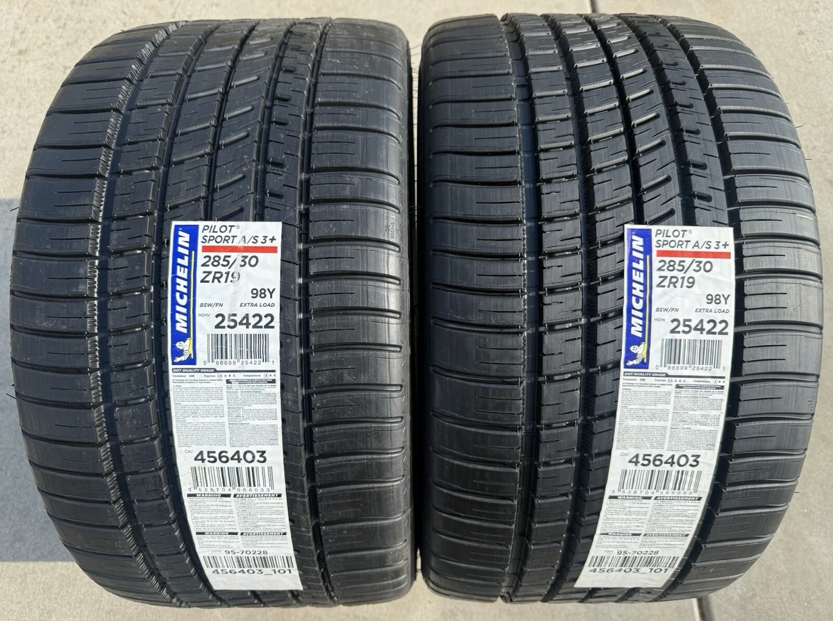 Set of 2 BRAND NEW 285/30ZR19 Michelin Pilot Sport A/S3+ All