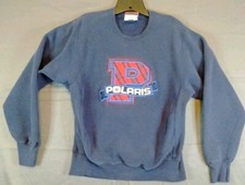 Polaris Sweatshirt Mens Medium M Lee Cross Grain Blue Embroidered Made In USA*