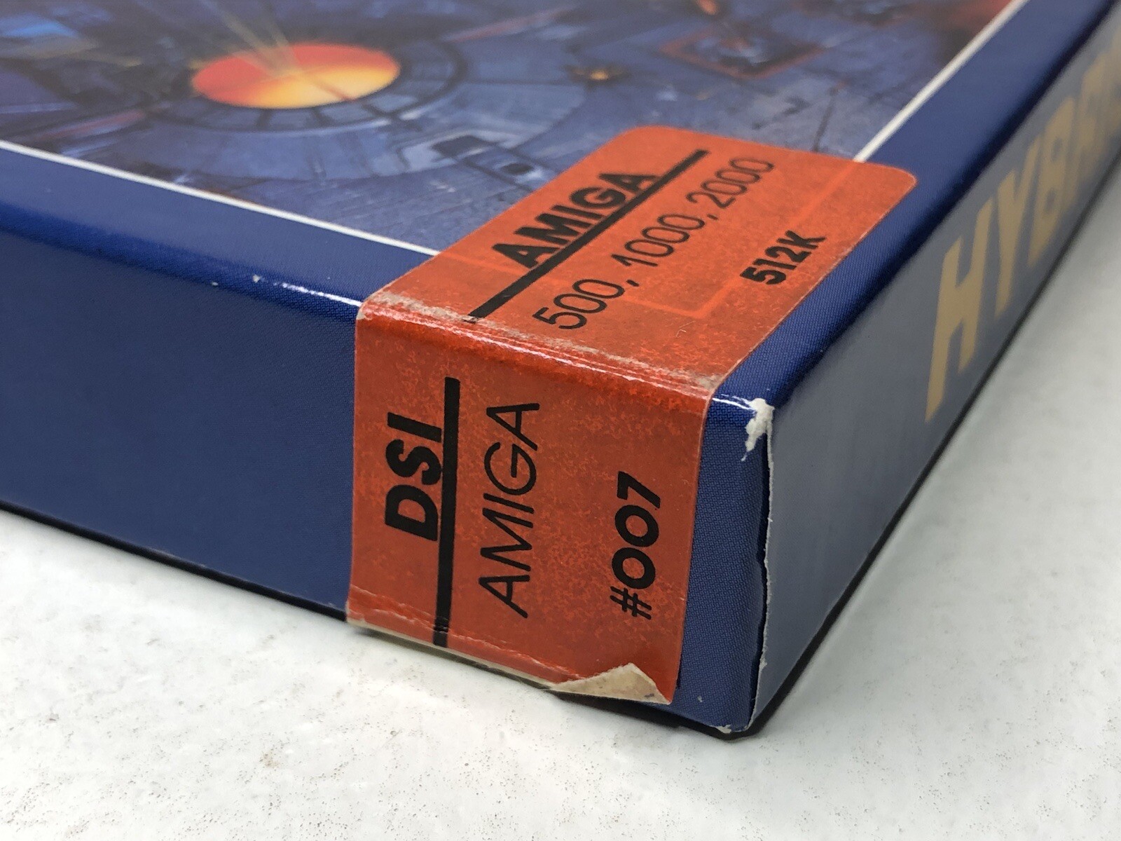 Hybris Commodore Amiga Game 1988 Discovery Software disk PC CLEAN CIB box RARE