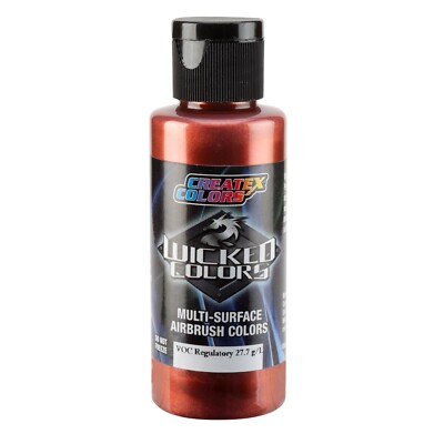 Createx Wicked Colors W446-02 Cosmic Autumn Red 2oz. Airbrush Paint