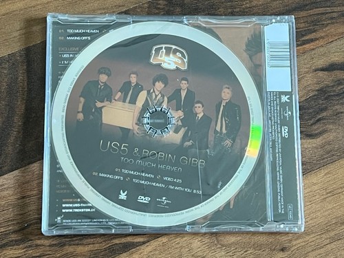 US5 & ROBIN GIBB Too Much Heaven 2007 EURO DVD single FACTORY SEALED bee gees - Picture 2 of 4