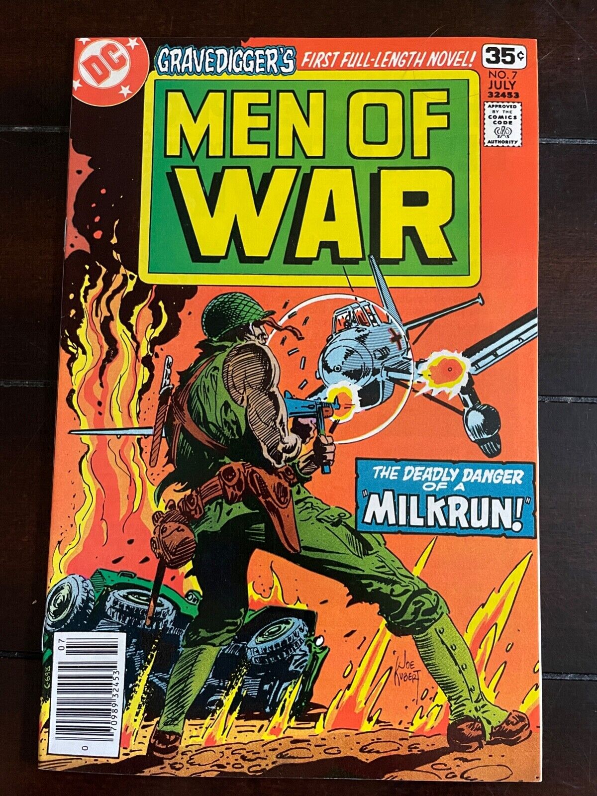 Men of War 7 Newsstand Kubert Collection High Grade 9.4 DC Comic Book D71-79