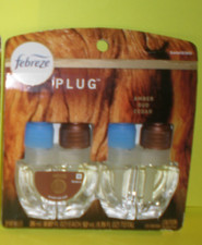  2 FEBREZE Plug Dual Scented Oil refills WOOD scent