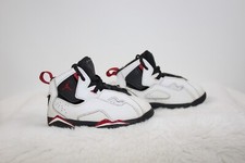 Jordan True Flight 343797-100 Toddler White/Black-Varsity Red Size 7C
