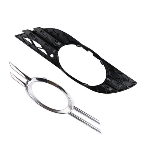 For Benz 07-09 E-CLASS W211 E320 E350 Pair L&R Fog Light Lamp Bumper Cover Grill - Foto 5 di 13