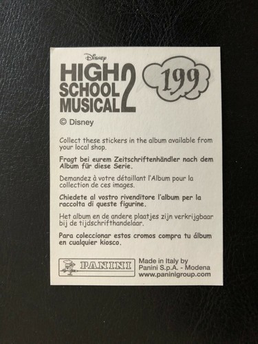 FIGURINA HIGH SCHOOL MUSICAL 2 PANINI 2007 n 199 NUOVA CON VELINA - Imagen 2 de 2