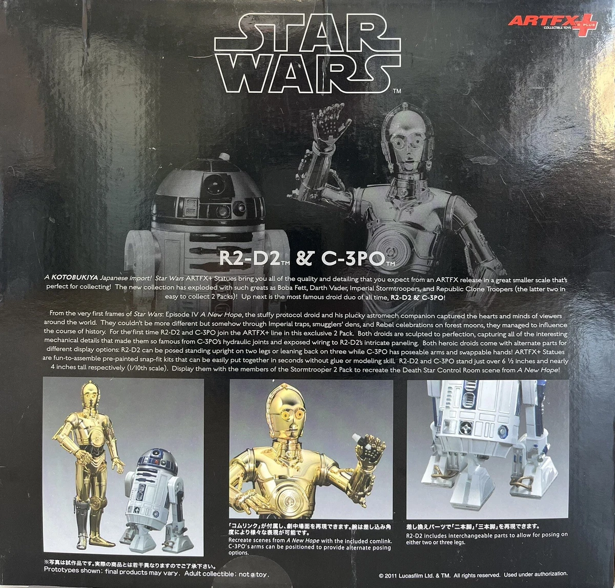 Star Wars C-3PO & R2D2 EP4 Ver. ARTFX Kotobukiya Action Figure