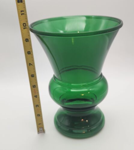 VINTAGE GREEN NAPCO #1172 Glass VASE Cleveland Ohio USA - Picture 2 of 6