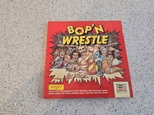 Commodore 64 128 Bop N Wrestle Computer Game Software w/ Paperwork 80s Wrestling image