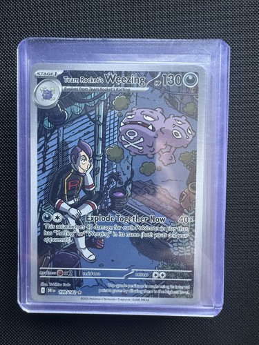 Pokémon TCG Destined Rivals: Team Rockets Weezing Card 199/182