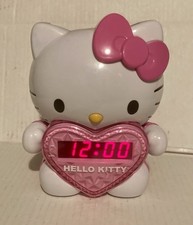 Hello Kitty AM/FM Projection Alarm Clock / Radio - Working Condition